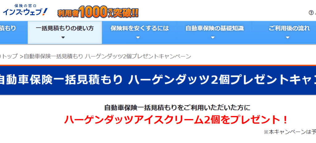 インズウェブ | ハーゲンダッツ2個