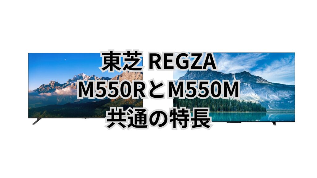 M550RとM550M 共通の特長 東芝REGZA