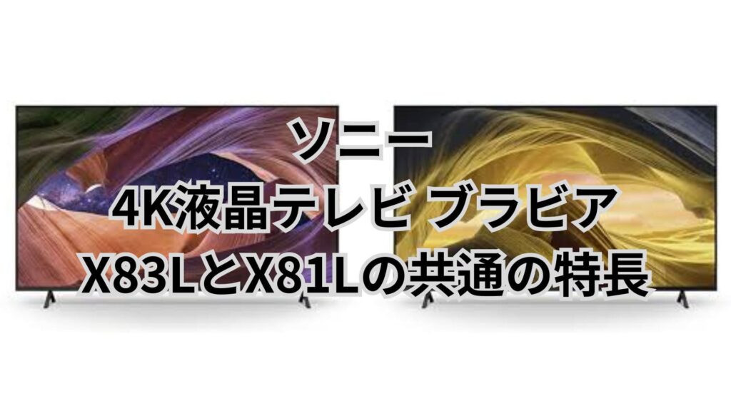 X83LとX81L 共通の特長 4K液晶テレビブラビア